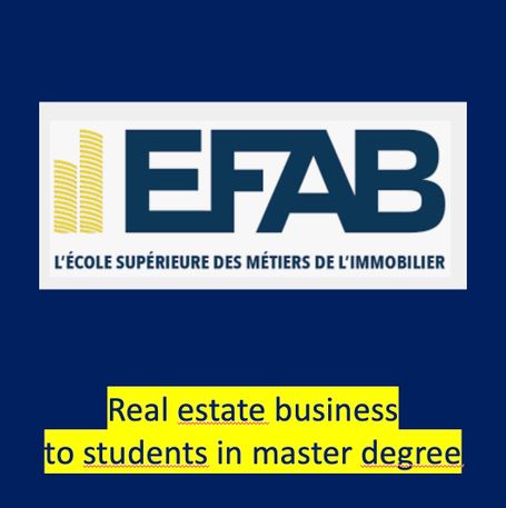 Teaching real estate business to students in master degree